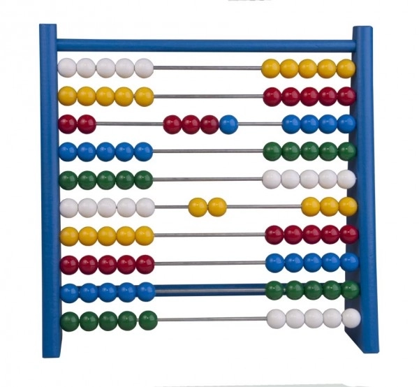 Classic Wooden Abacus Blue Half