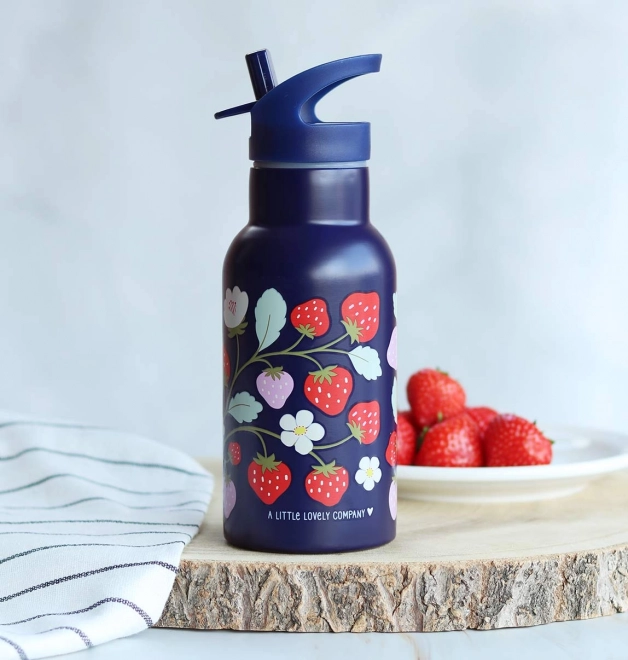 Stainless Steel Bottle with Strawberries Design - 350ml