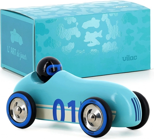 Vilac Wooden Car Old Sport Turquoise