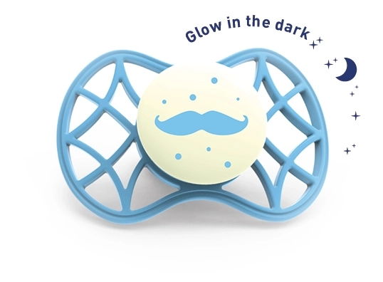 Physiological Pacifier 6m+ Glow in the Dark Dusk Blue