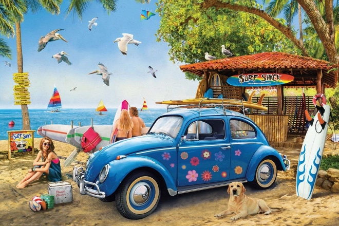 VW Surfer Beetle 1000 Piece Puzzle