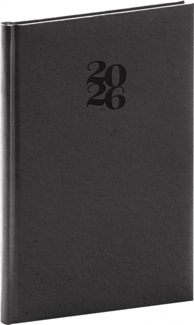 Ugentlig kalender Essenza 2026 i kaffefarve 15 x 21 cm