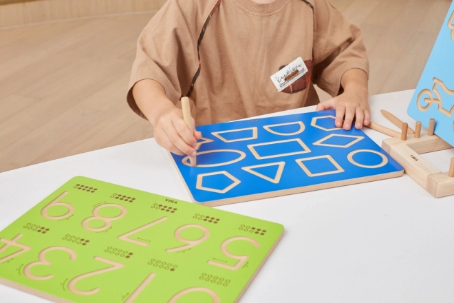 Wooden Shape Learning Board