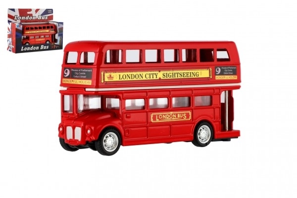 Red London Double-Decker Bus Toy