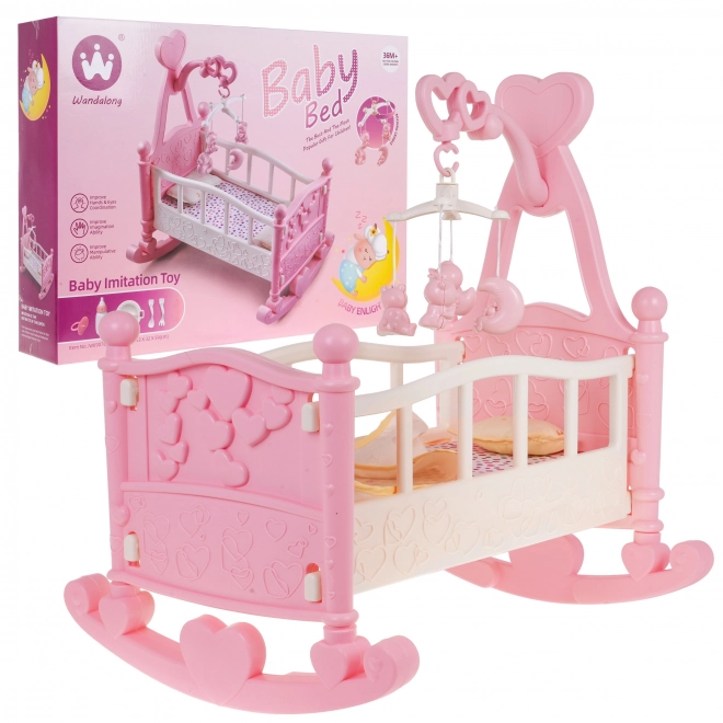 Cradle Toy Set with Accessories for Dolls