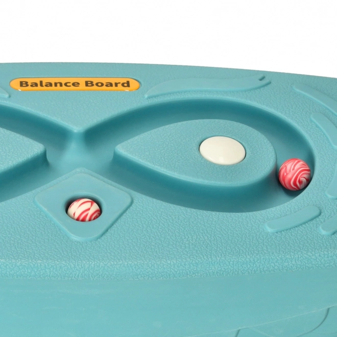 Turquoise Balance Board with Labyrinth for Children