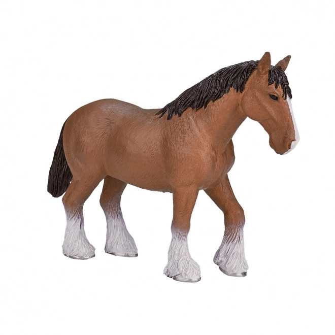 Realistic Light Brown Clydesdale Horse