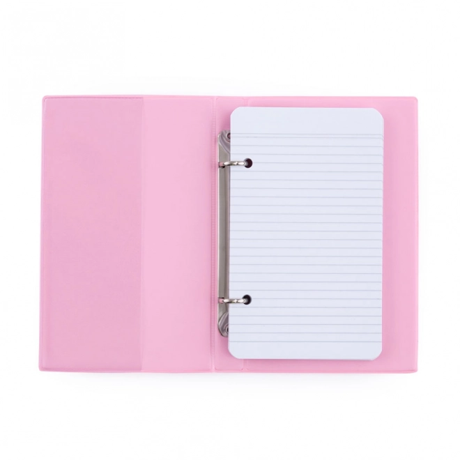 Karís a6 pastel pink ring binder