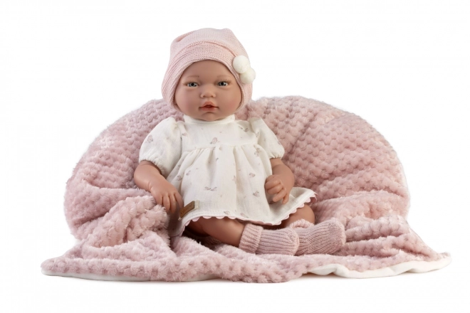 Realistic Baby Doll with Soft Cloth Body 38 cm