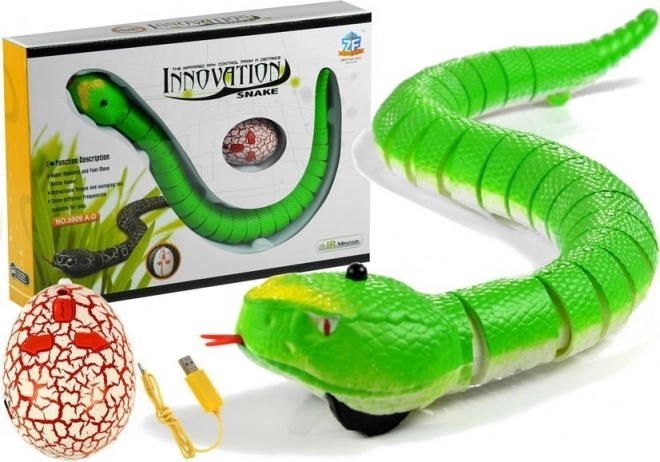 Remote Controlled Infrared Green Snake Toy