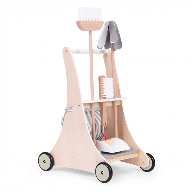 Wooden Cleaning Trolley for Kids