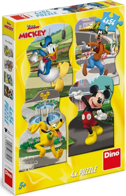 Dino Puzzle Mickey and Friends in the City 4x54 Pieces