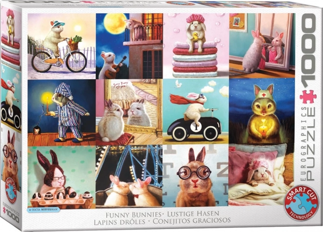 Funny Rabbits Puzzle 1000 Pieces