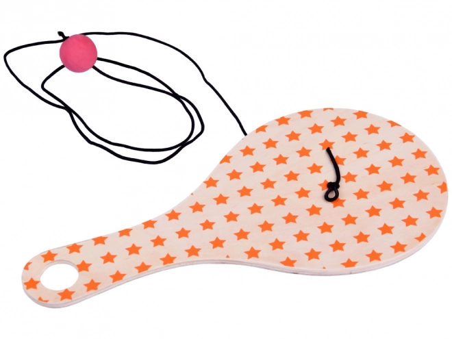 Wooden palette with attached ball on string for training SP0749