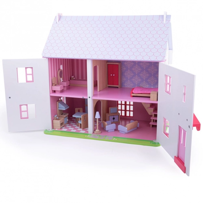 Pink Doll House by Bigjigs Toys