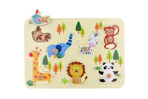 Wooden Zoo Animal Puzzle for Toddlers