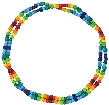 Rainbow kids necklace