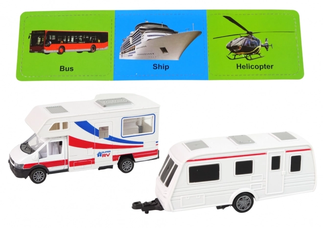 Camper and Camping Trailer Set