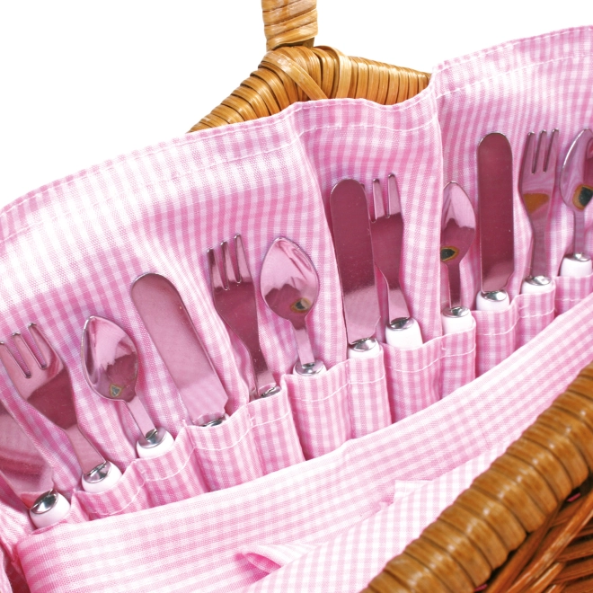 Design adorabile con tovagliolo rosa