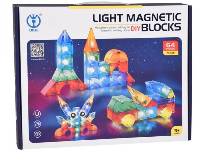 3D Illuminated Magnetic Blocks