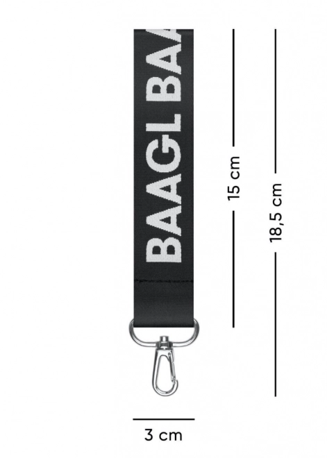 Baagl black keychain