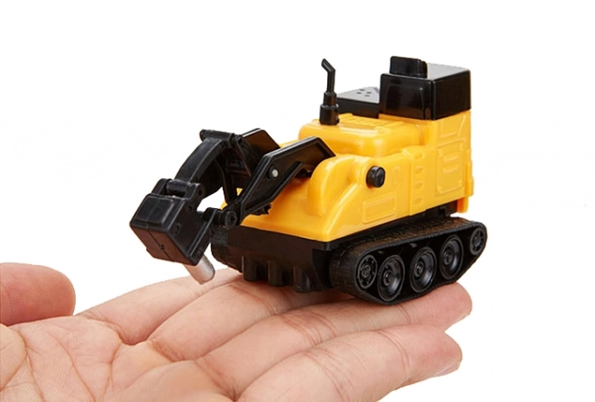 Inductive Excavator Vehicle with Track and Marker