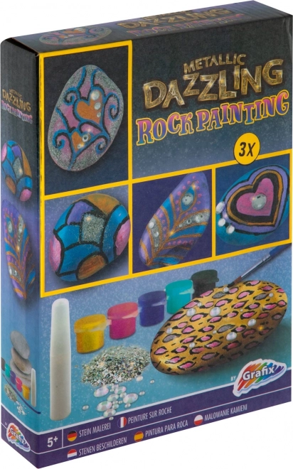 Metallic Dazzling Stone Painting Set