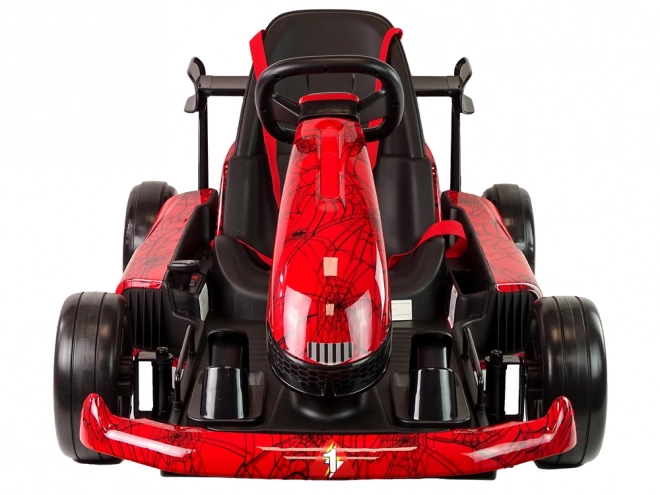 Red Lacquered Gokart Battery-Powered Spider