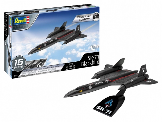 Modello in plastica SR-71 Blackbird Easy-Click 1/110