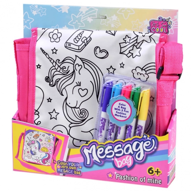 Unicorn Painting Bag with Markers