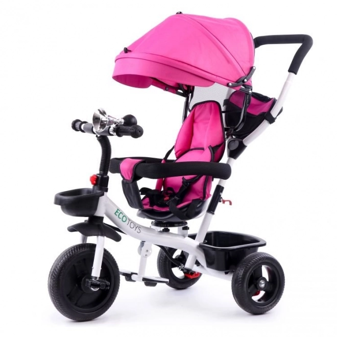 Tricycle with Rotating Seat 360° Ecotoys Pink