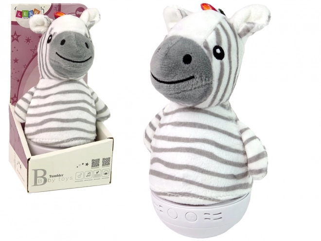 Roly-Poly Zebra Night Light with Music