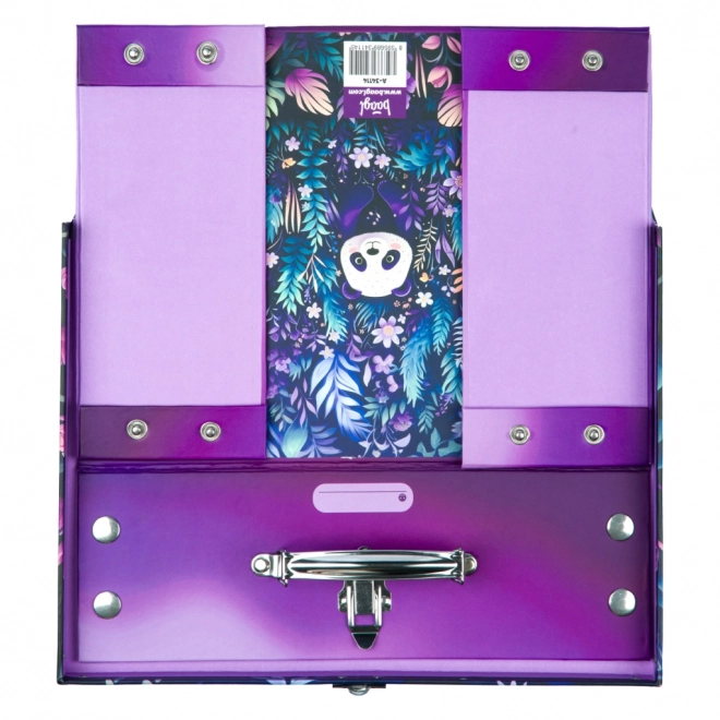 Foldable School Suitcase with Jungle Panda Design