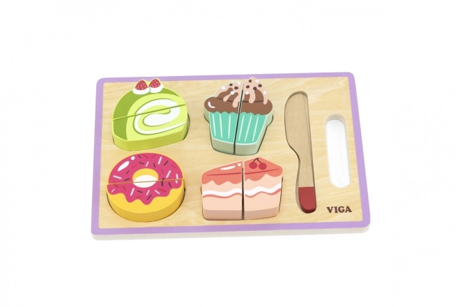 Wooden Cake Cutting Set