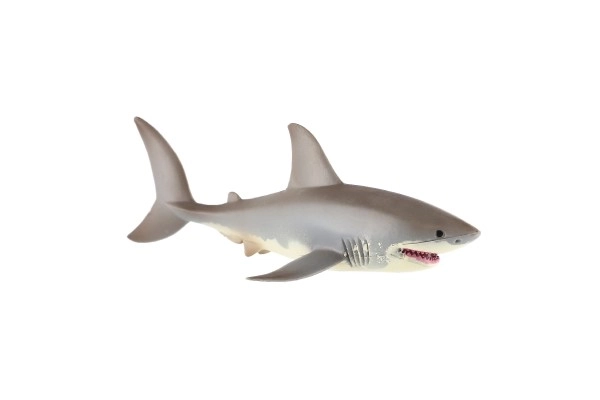 White Shark Plastic Toy 17cm in Bag