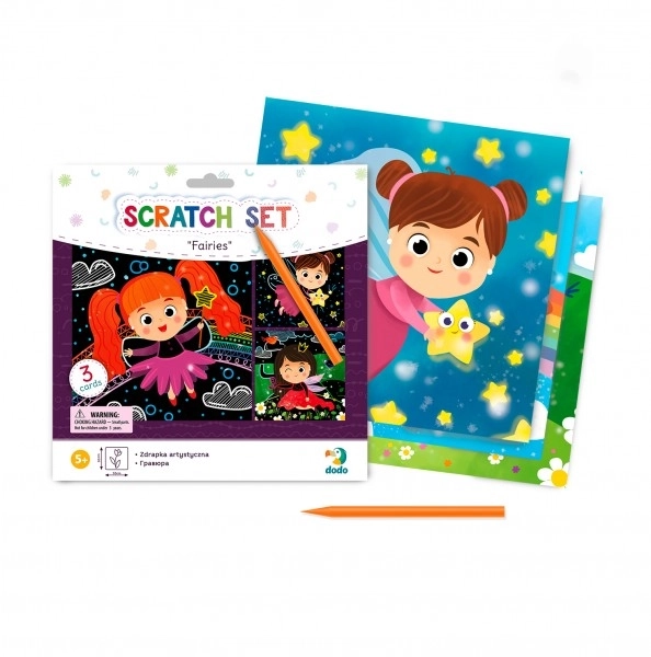 Scratch Art Pictures Set - Fairies