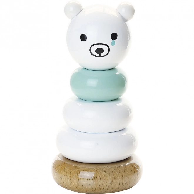 Vilac wooden stacking tower sad bear