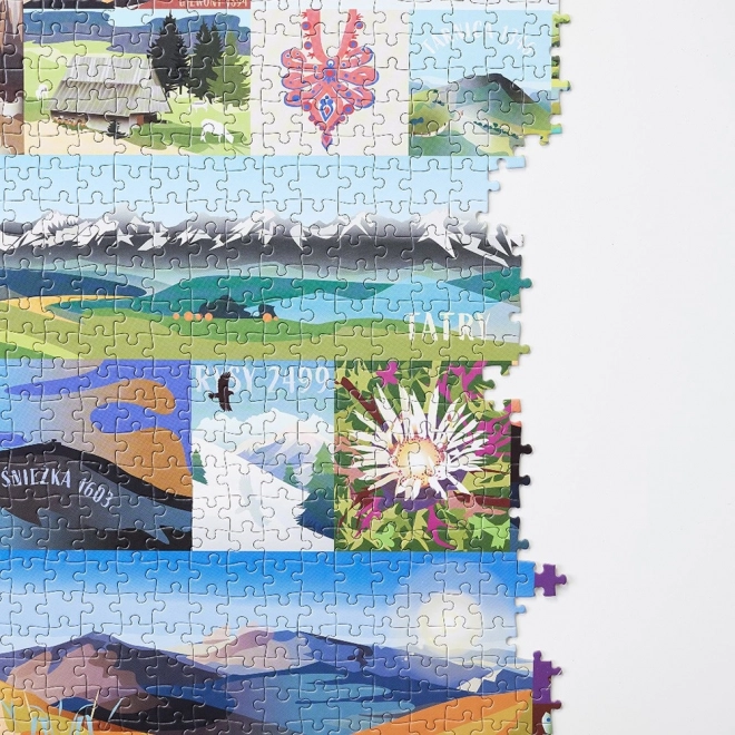 Puzzle Puzzlove Poľské hory 1000 dielikov