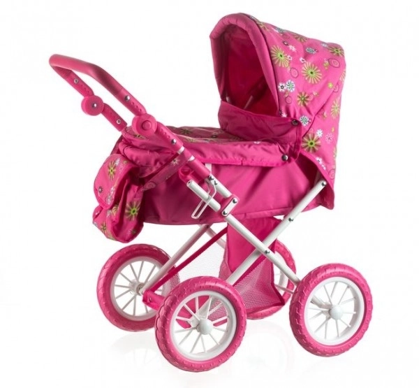 Doll Stroller with Storage Compartment