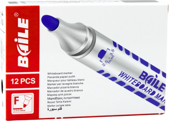 Red Whiteboard Markers, 12 pcs