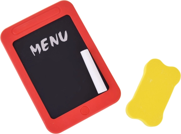 Krijtbord voor menu en bestellingen