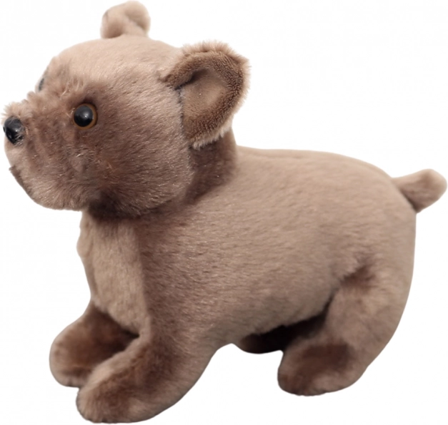 Cagnolino di peluche marrone 19cm