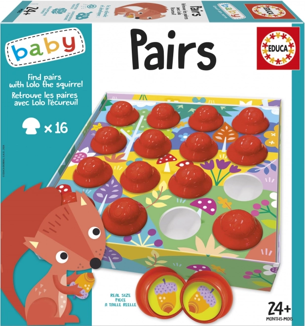 Find the Pair with Lolo the Squirrel - Educa Baby