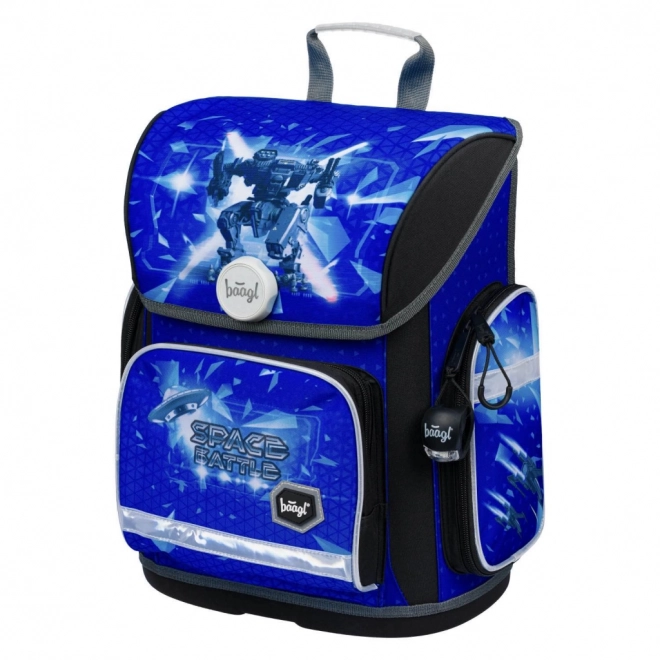 Baagl School Backpack Ergo Space Battle