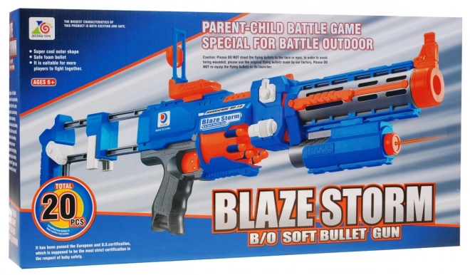 2-in-1 Blaze Storm Foam Bullet Blaster for Kids 8+