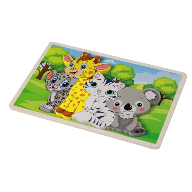 Wooden Animal Puzzle 8 Pieces