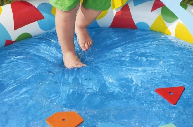 Children's Pool with Shape Sorter and Water Bubble