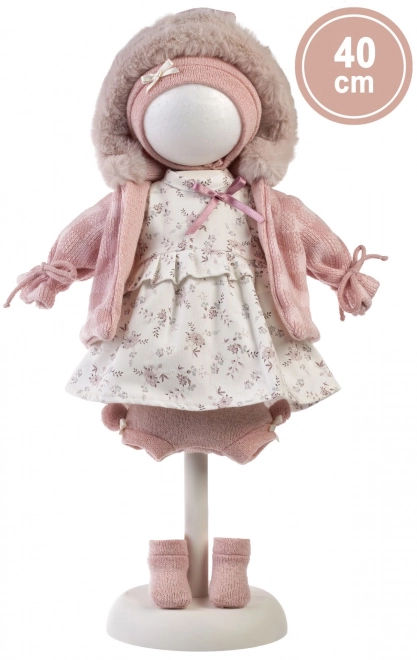 Realistic Doll Carla by Llorens with Soft Cloth Body 40 cm