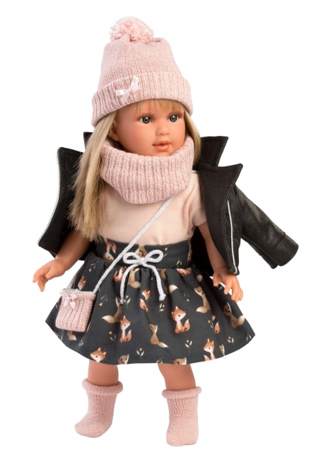 Realistic Doll Carla with Soft Cloth Body - 40 cm