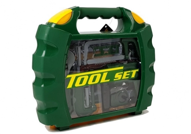 Tool Set for Young DIY Enthusiasts in Green Case